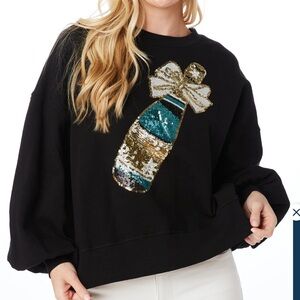 Stewart Simmons Champagne Sequin Pullover